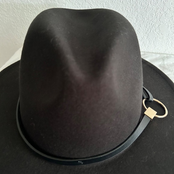 INC International Concepts Panama Hat with Hardware Ring One Size Black - Picture 5 of 9